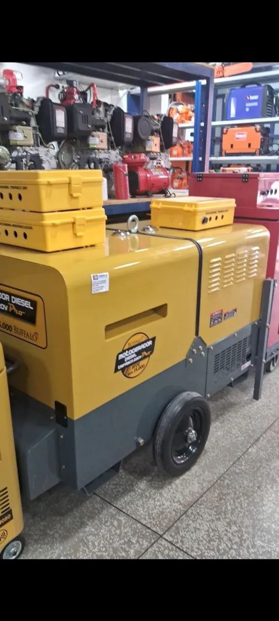 GERADOR A DIESEL 15KVA TRIF 220V SILENCIOSO BUFFALO - Foto 2