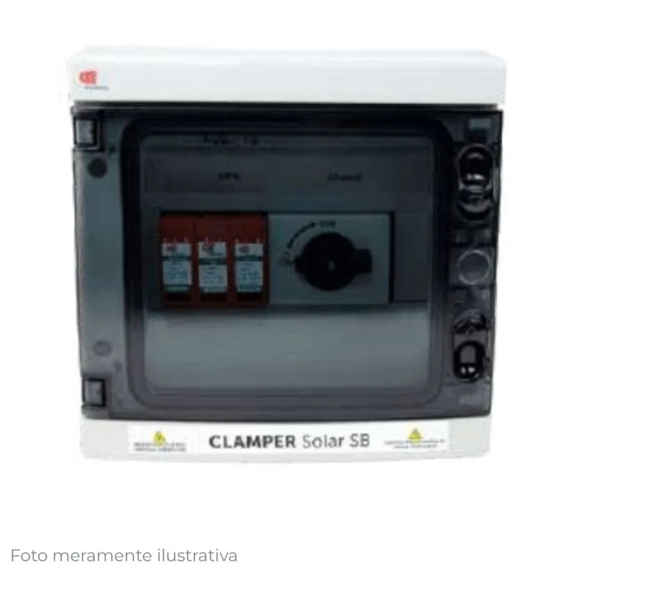 String Box CLAMPER Solar 2 Entradas e 1 Saídas 16A - 1040V - Foto 2