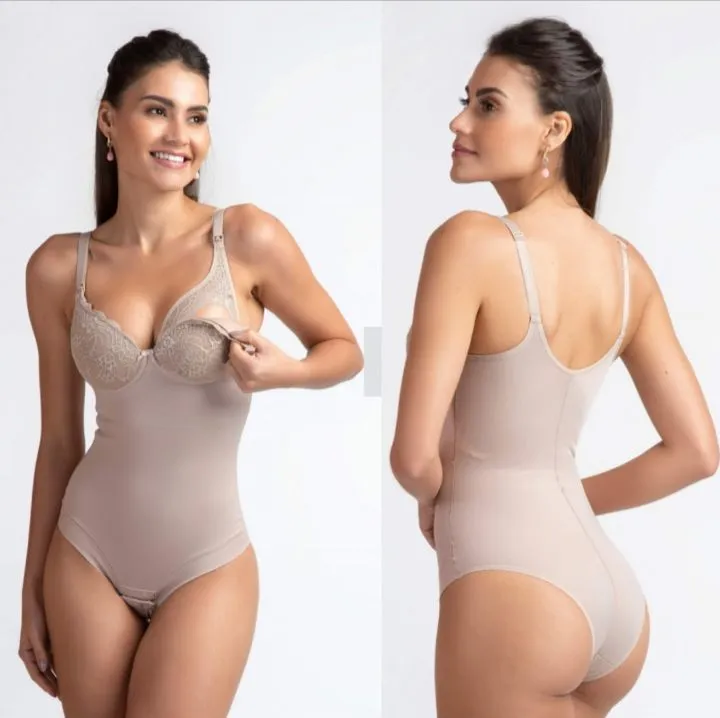 Body modelador amamentação com bojo