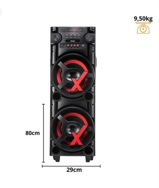 Caixa de Som Amvox 1300W