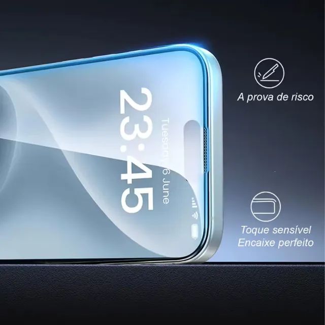 Película De Vidro Temperado 3D Para iPhone 12/iPhone 12 Pro (NOVO) - Foto 2