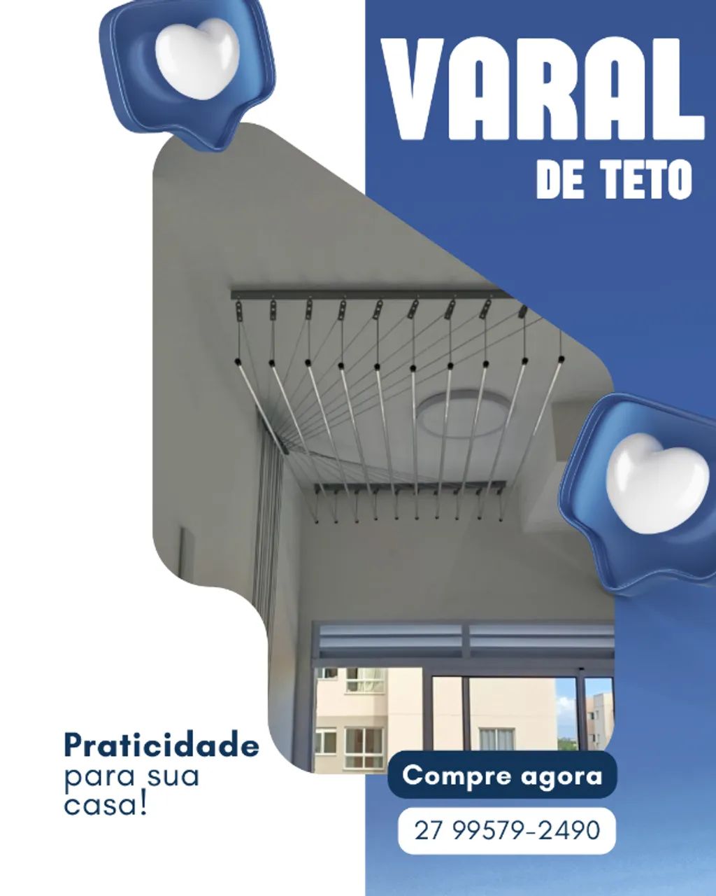 Varal de teto