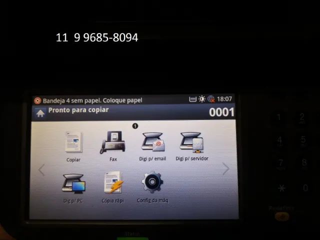 Copiadora Impressora Impressora Laser A3 Samsung 8128 Press - Foto 4