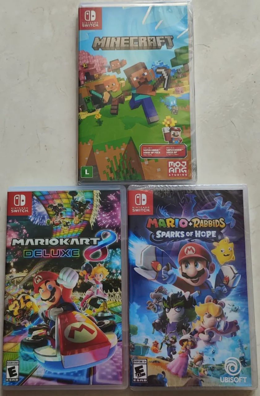 Vendo jogos de Nintendo Switch em Uberlândia e Uberaba.
