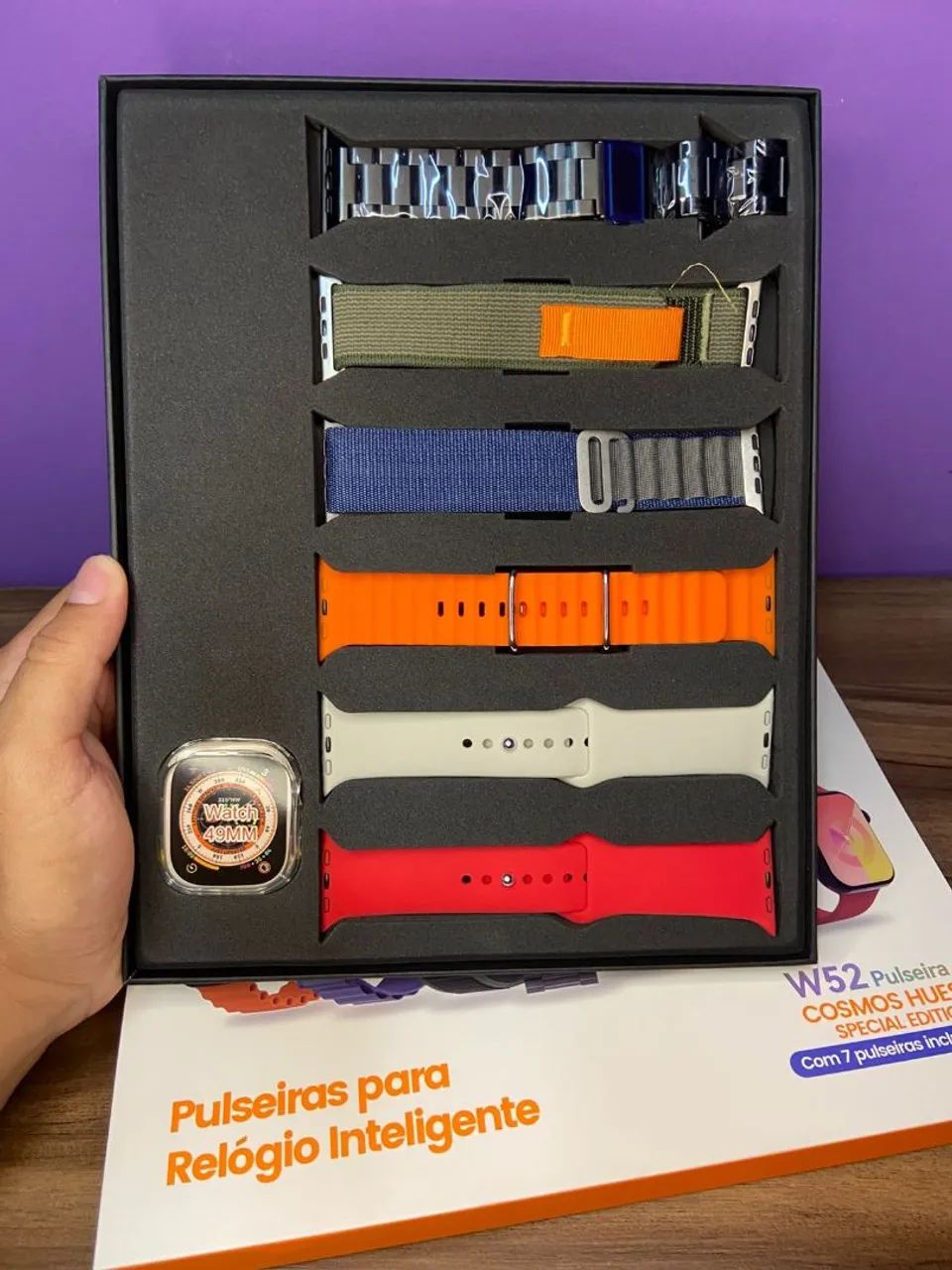 Kit de 7 Pulseiras para Smartwatch Bazik Prime W52 - Foto 3