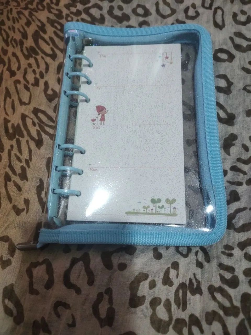 Fichário transparente com glitter - Foto 2
