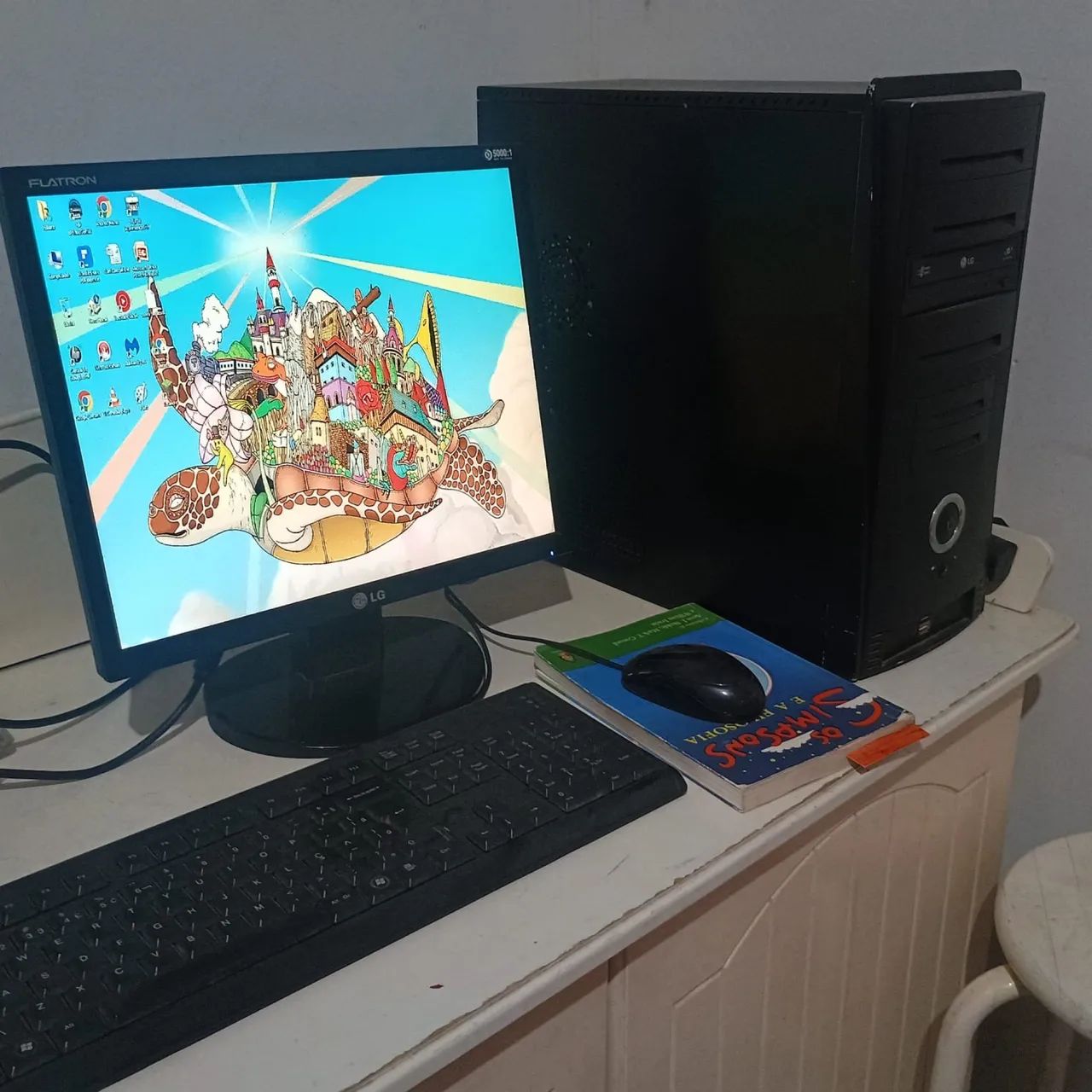 PC Completo com Monitor + Teclado + Mouse - Funcionando - Foto 5
