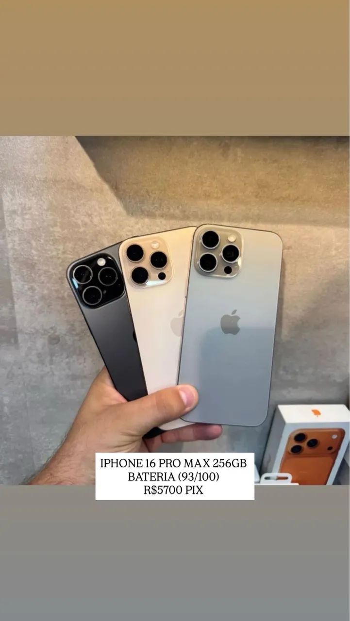 IPHONE 16 PRO MAX 256GB - Celulares e Smartphones - Horto Bela
