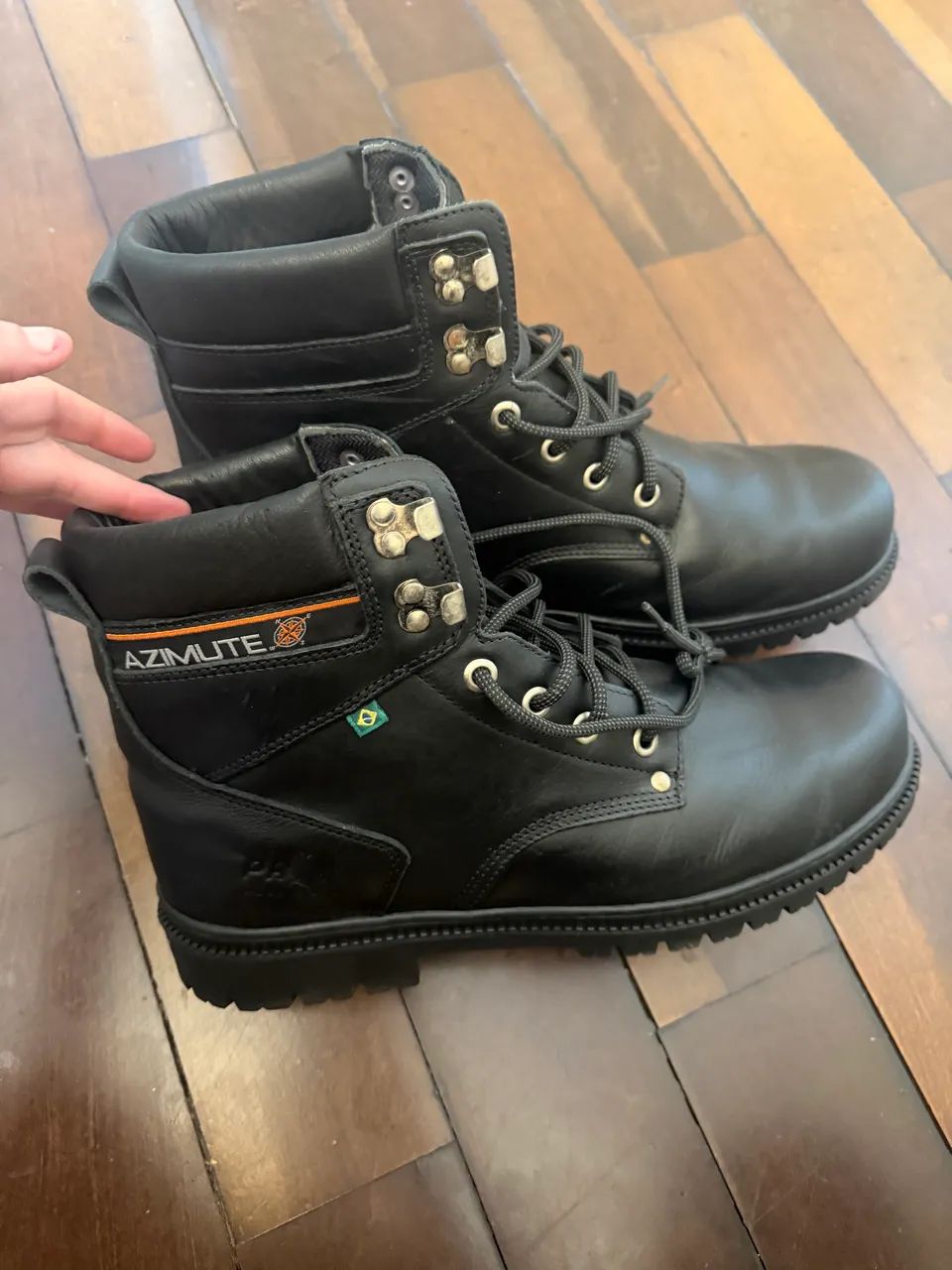 ? BOTA AZIMUTE PRO WORK BOOT - PRETA número 47 - Foto 2