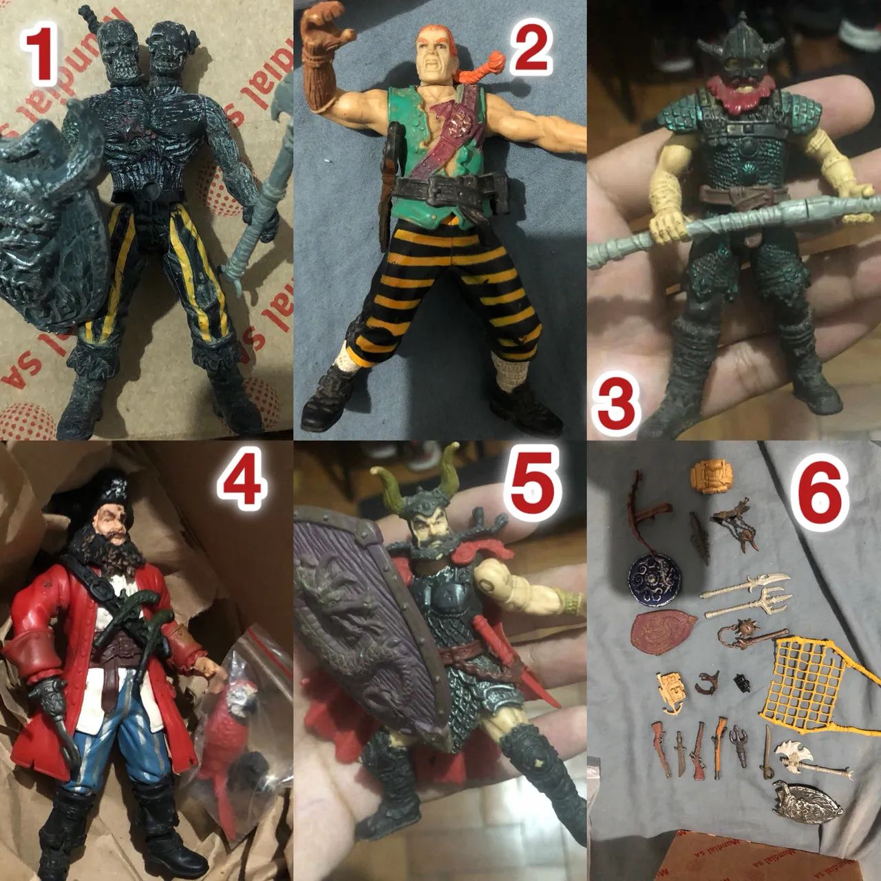 Chap-mei Bonecos Figuras De Ação Pirata E Vikings