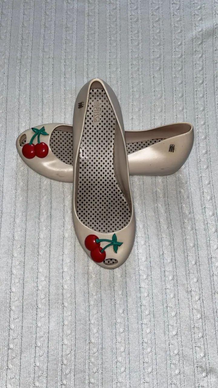 Sandalia Melissa cereja Original 