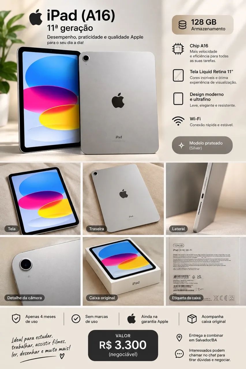 iPad 11 (A16) 128GB 