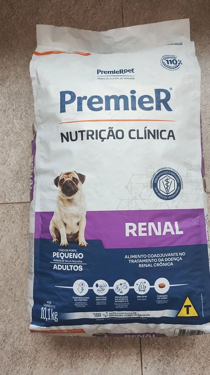 Ração Premier Renal para cães de pequeno porte 