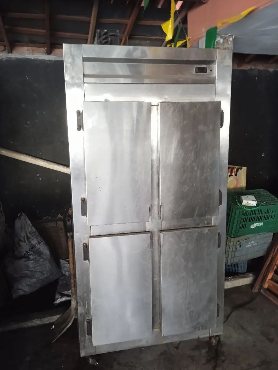 Refrigerador freezer todo de inox 