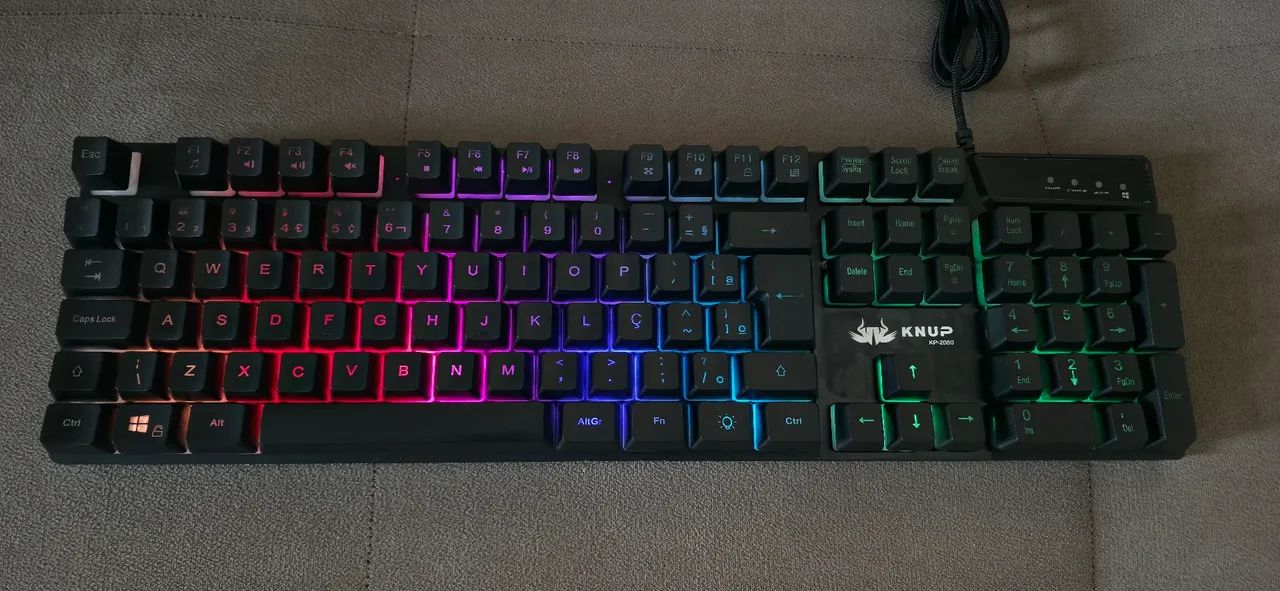 Mouse Redragon Cobra M711 e Teclado Gamer KP-2050 Led ABNT2 - Foto 3