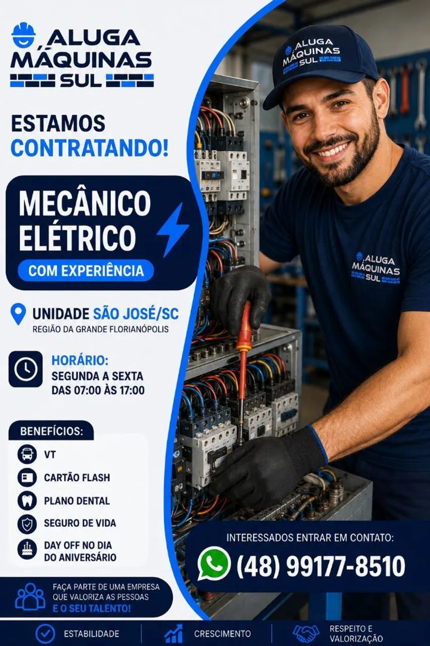 VAGA MECÂNICO ELETRICO E VENDEDOR EXTERNO  - Foto 2