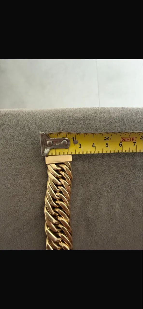 Pulseira em ouro 18k com 52 gramas com certificado de garantia 