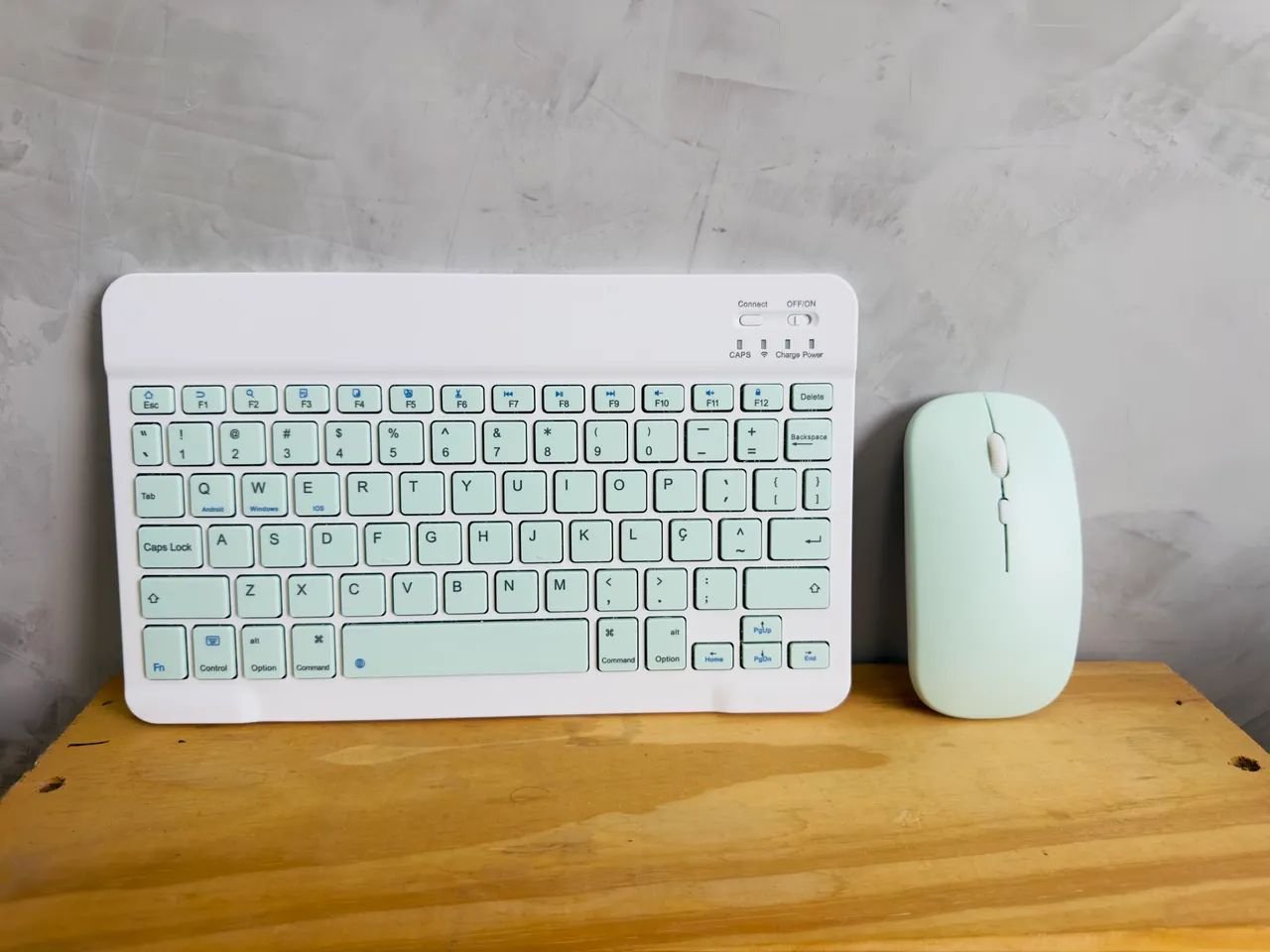 ? KIT TECLADO + MOUSE BLUETOOTH SEM FIO ENTREGA IMEDIATA