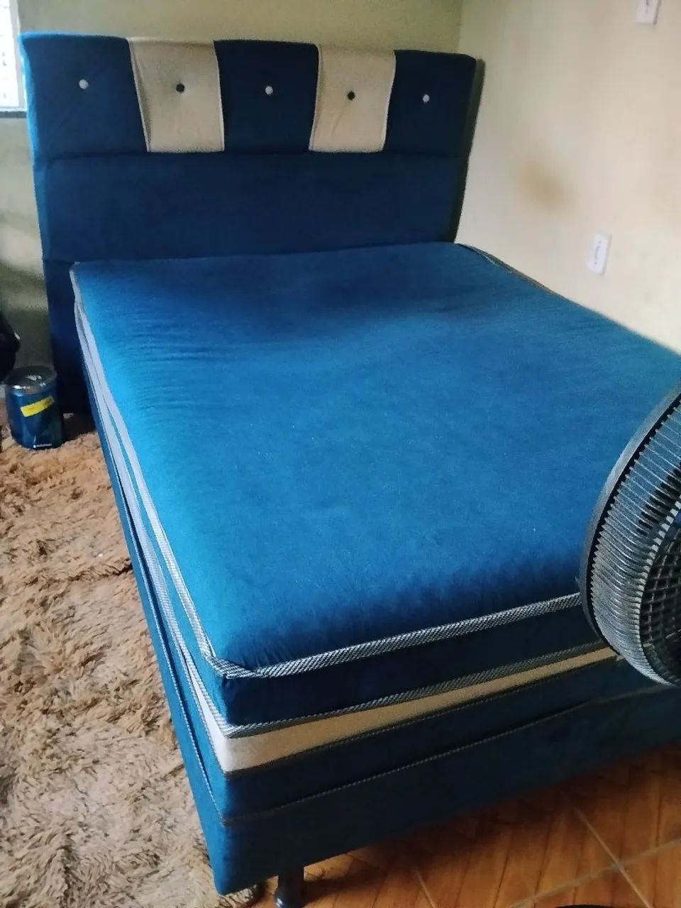 Cama Box Casal + ventilador
