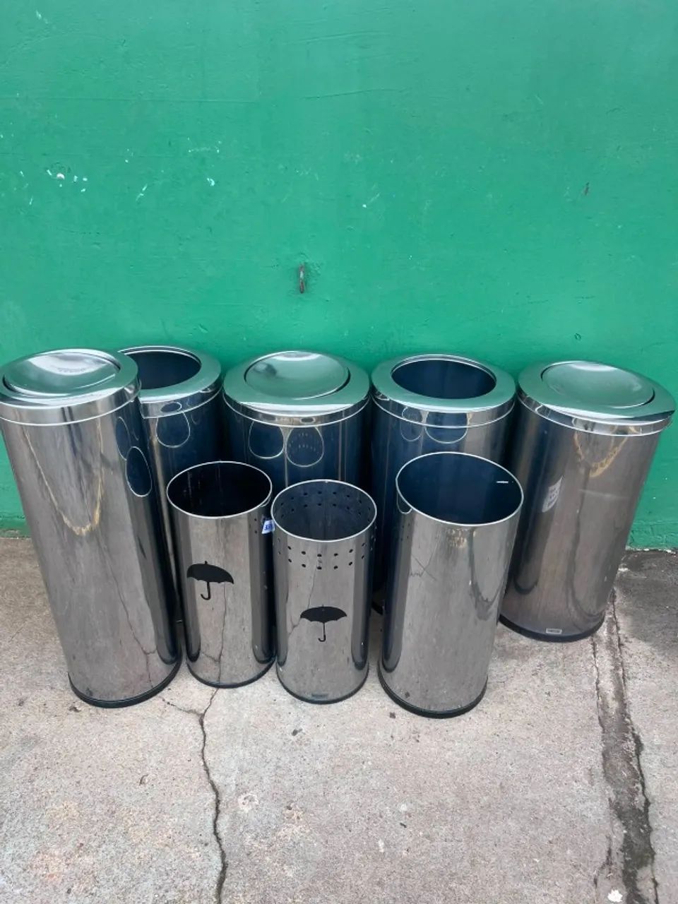 Lote de Lixeiras de Inox - Foto 2