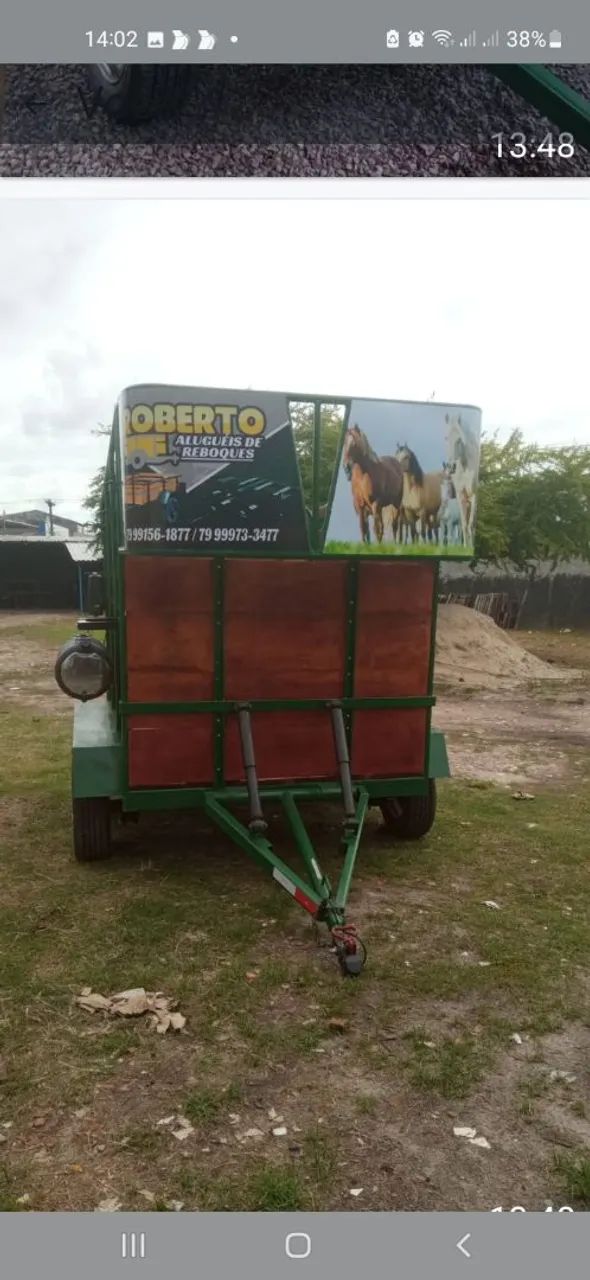 Reboque de dois eixos pra dois cavalos  - Foto 6