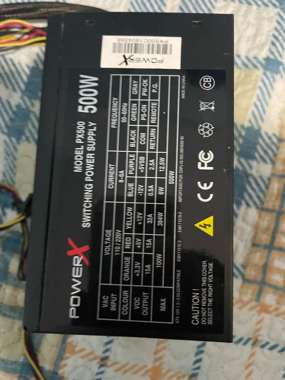Fonte para Pc 500w PowerX
