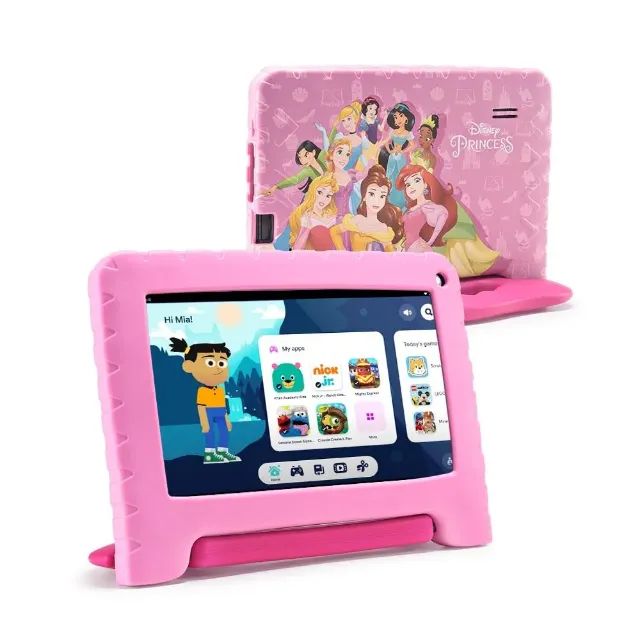 tablet princesas com case #novo