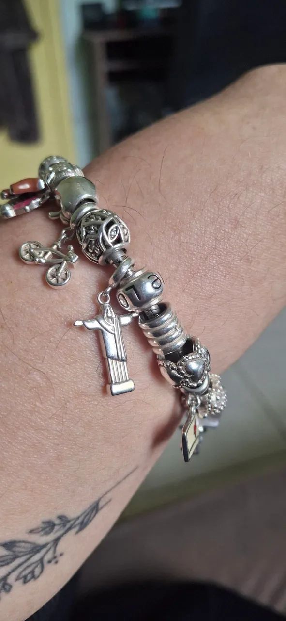 Pulseira vom Berloque em Prata  - Foto 5