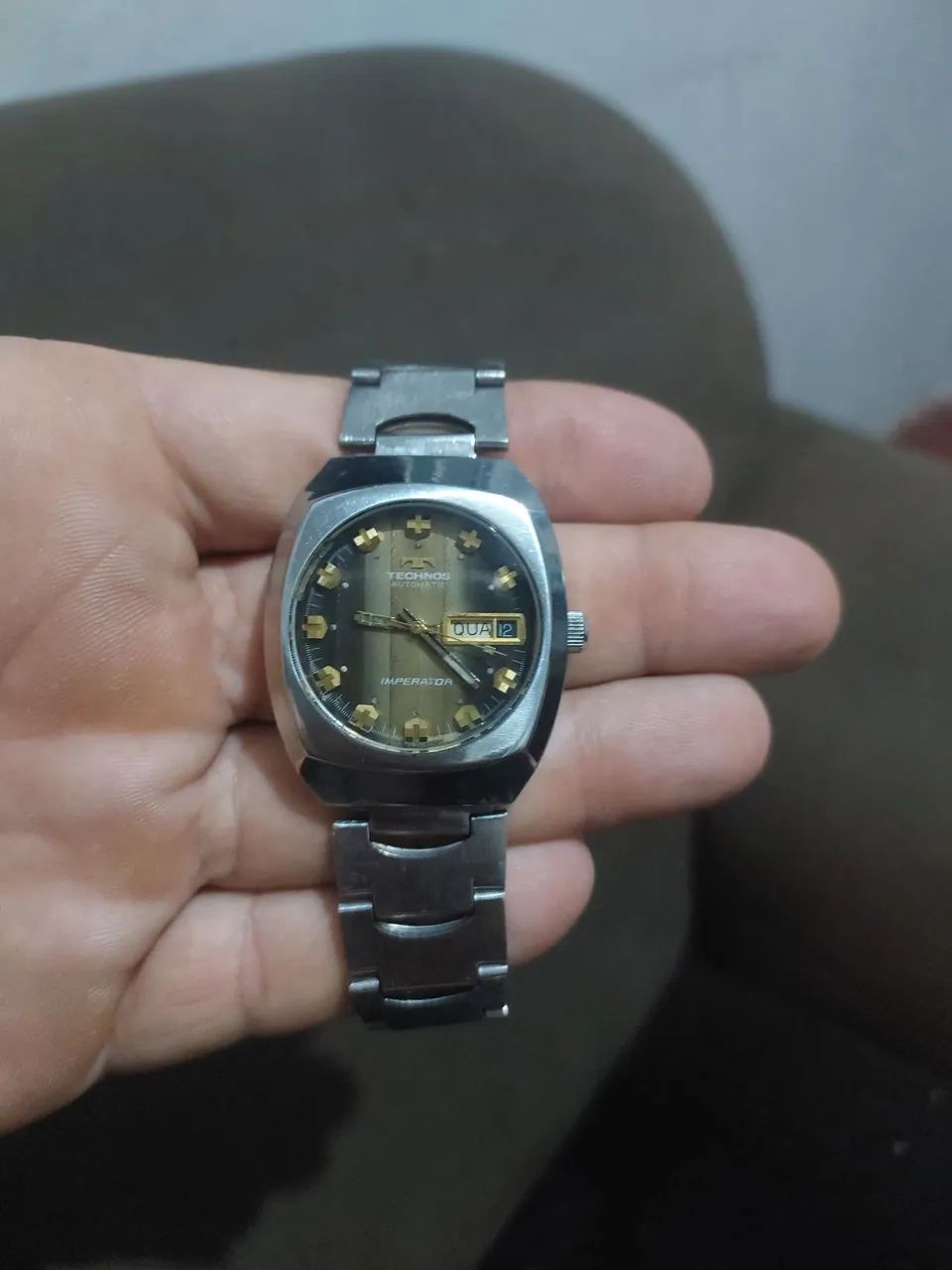 Technos Suíço Automático, MAQUINÁRIO BASE ETA Em Perfeito Funcionamento  - Foto 2