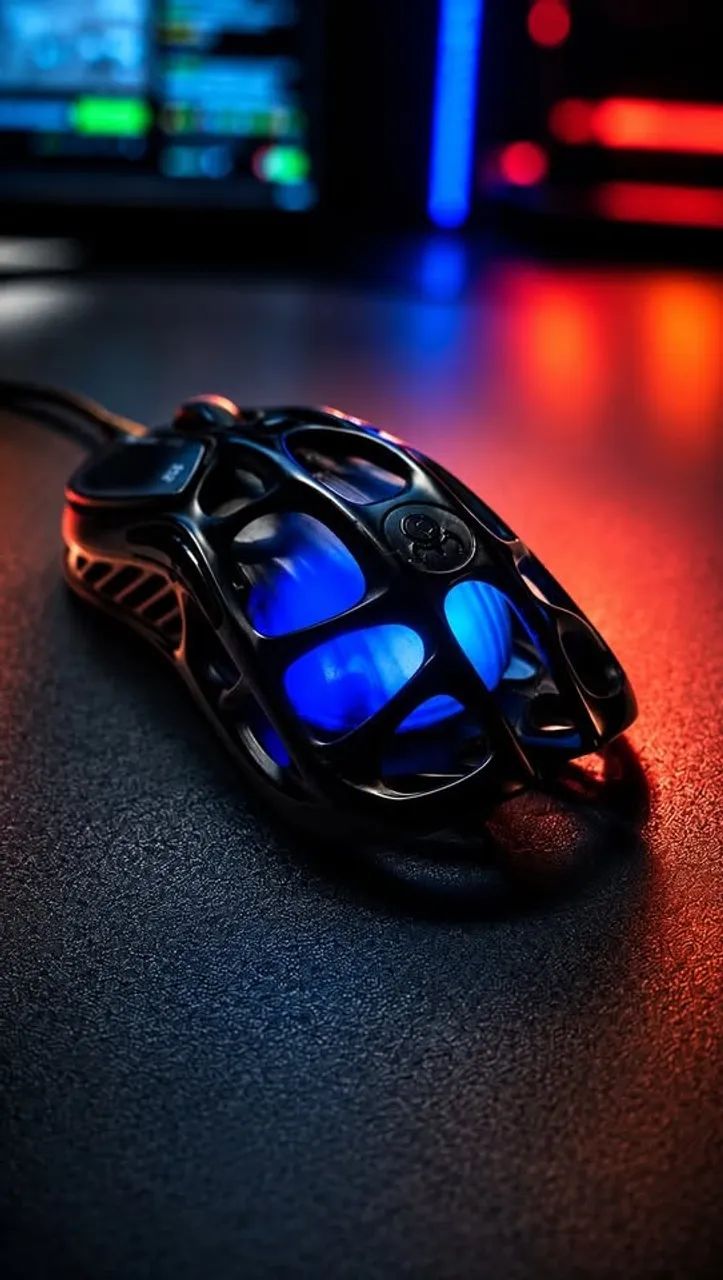 Mouse GAMER profissional sem fio - Gravastar Mercury M2 - preto - Foto 6