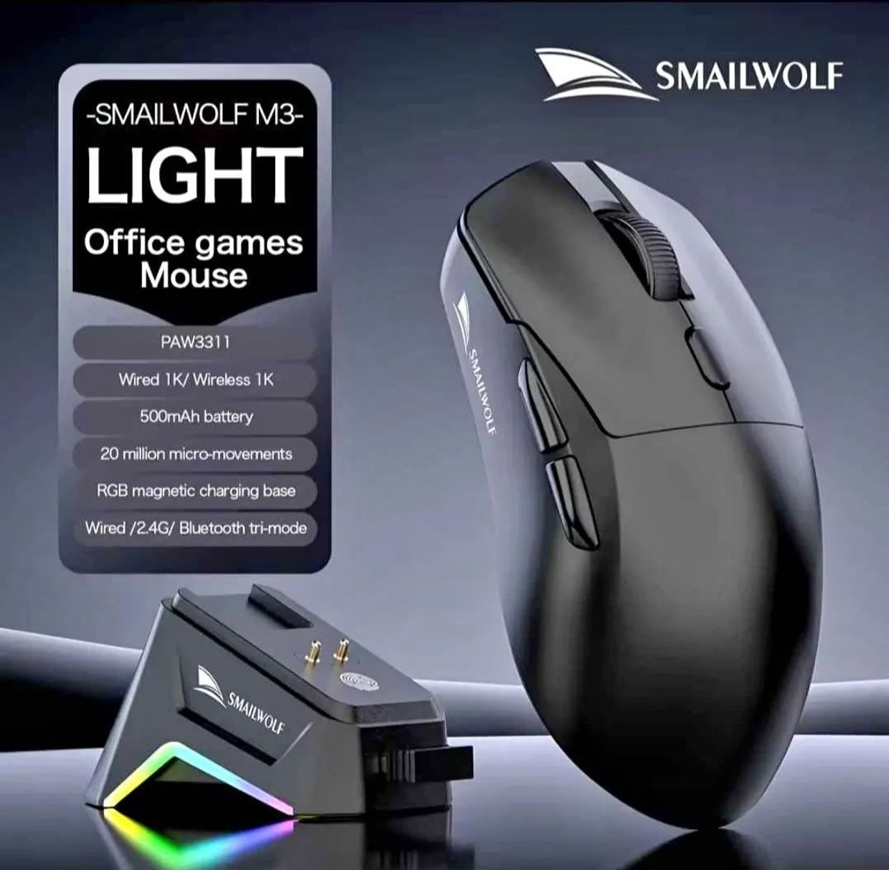 Mouse Smailwolf M3 PRO C/ DOC
