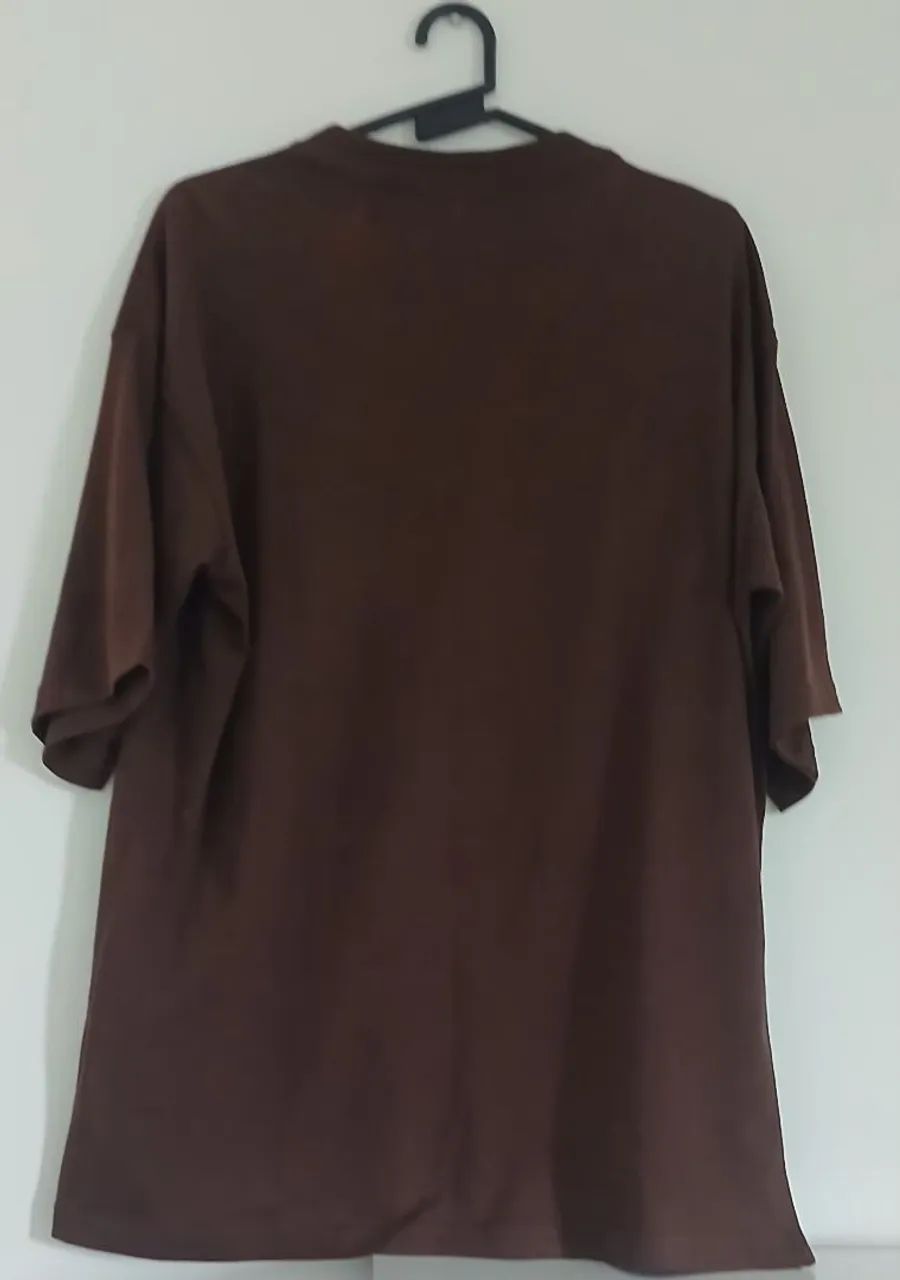 Camiseta marrom GG - Foto 3