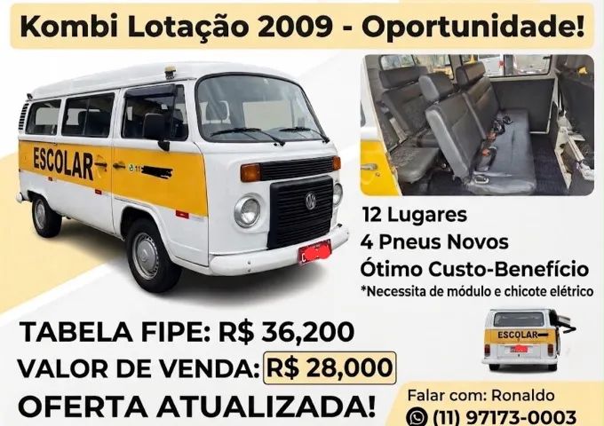 Volkswagen Kombi Kombi Lotação 1.4 Mi Total Flex 8V 2009