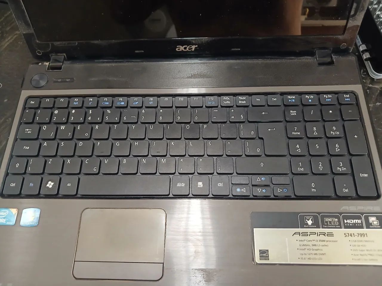 NOTEBOOK ACER 5741-7991 C/ DEFEITO - Foto 3