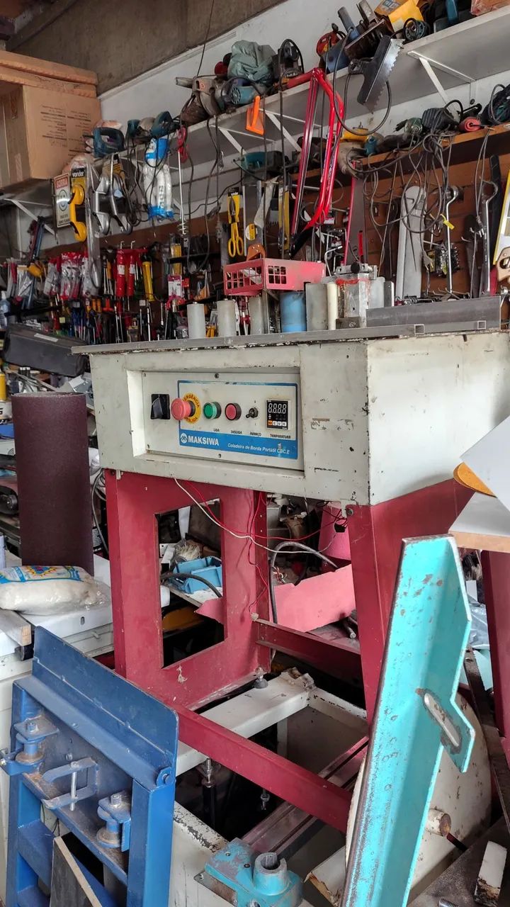 Esquadrejadeira inclinável coladeira coletor po para marcenaria  - Foto 5