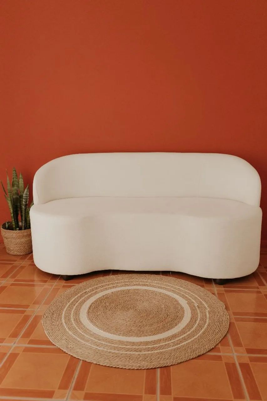 Sofá orgânico Curvo Boucle 1,60
