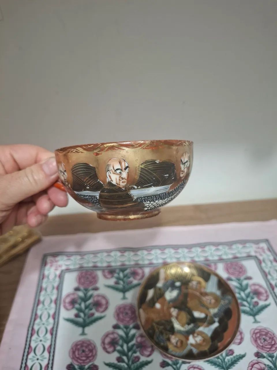 Exclusivo Conjunto Satsuma Vintage - Porcelana Japonesa Meiji com Pintura em Ouro - Foto 2