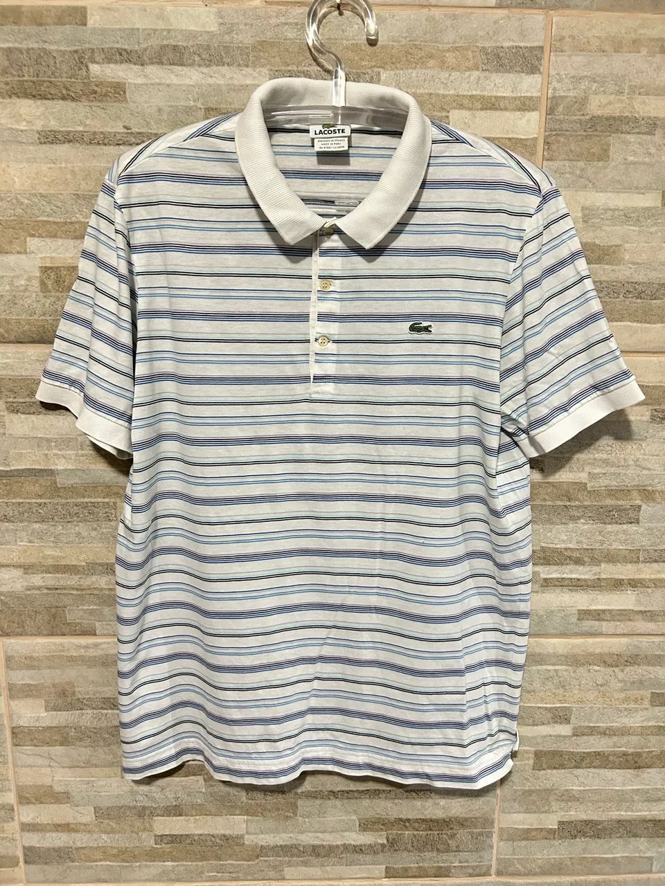 Camisa polo listrada Lacoste 4