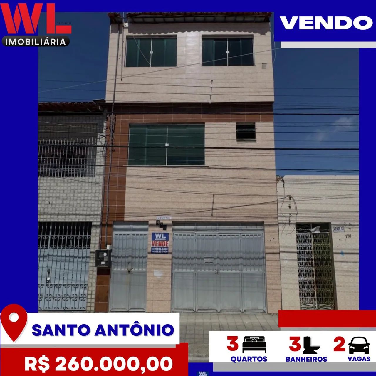 Vendo - Casa no Santo Antônio 