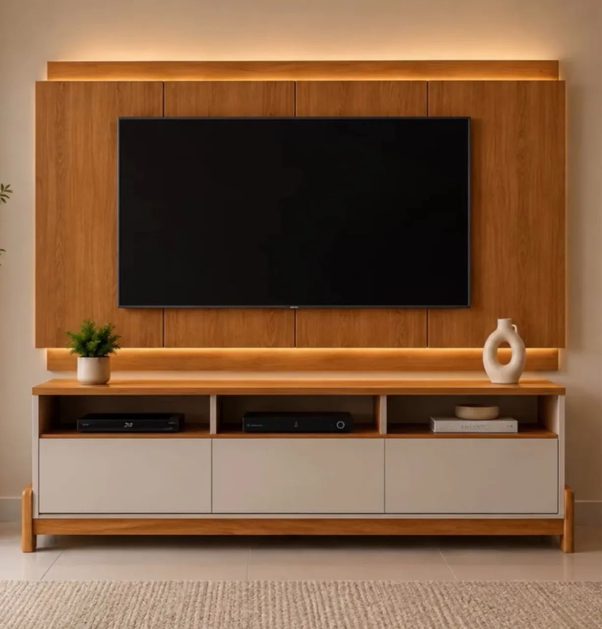 Painel e rack na caixa novo 