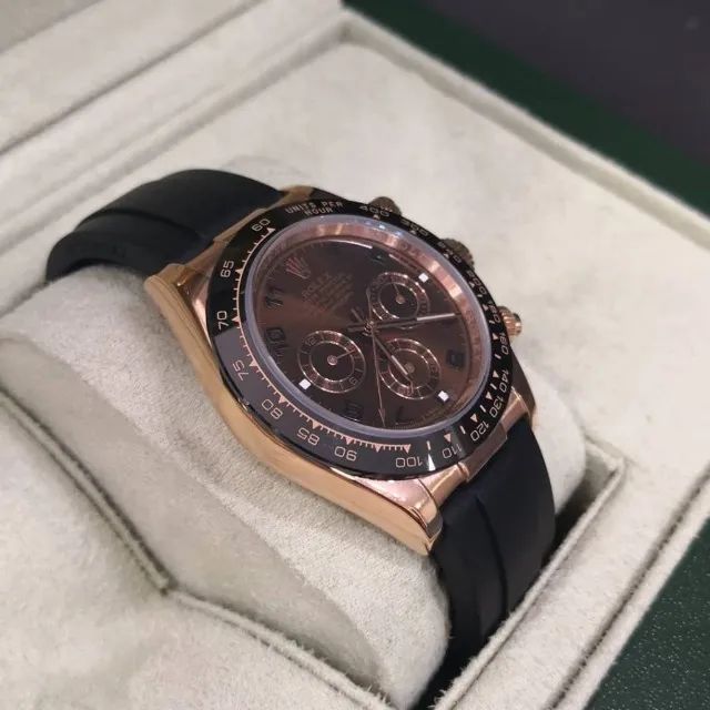 Relógio ROLEX DAYTONA COSMOGRAPH AUTOMÁTICO - MARROM CHOCOLATE  - Foto 4