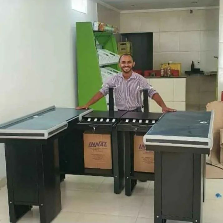 BALCÃO CHECKOUT EM AÇO 1.30 METRO INNAL 