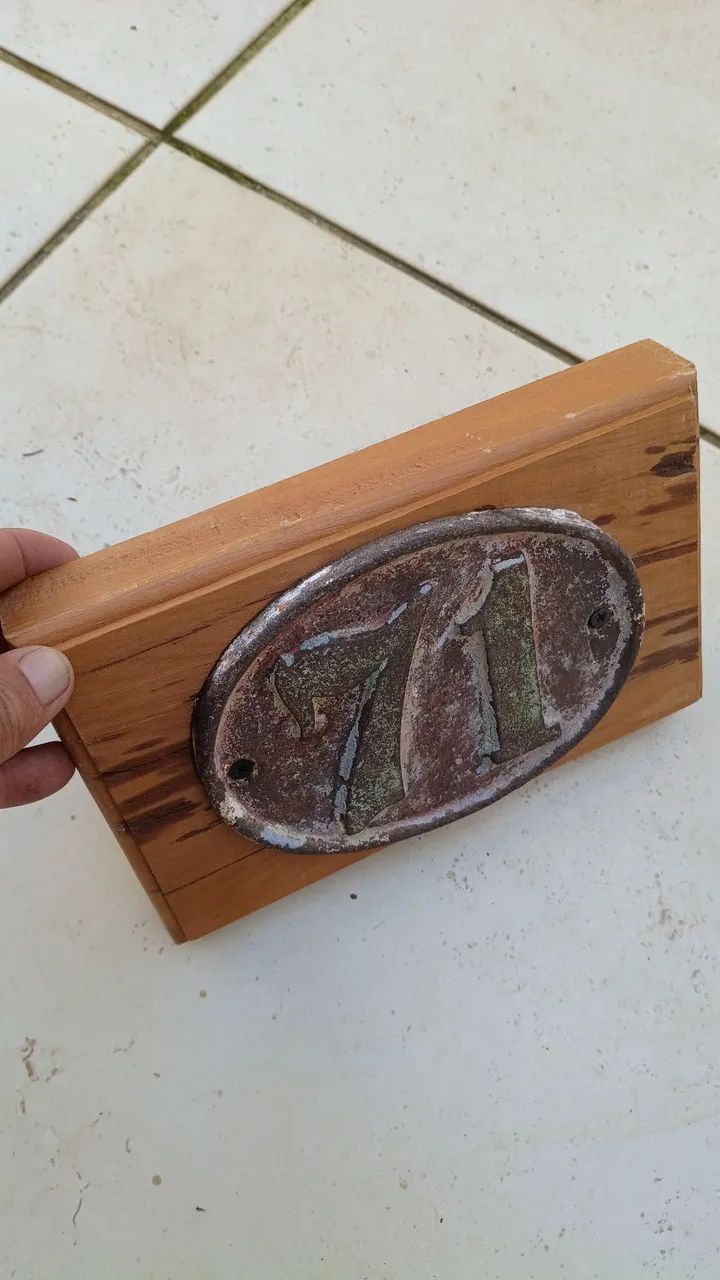 Placa de ferro fundido antiga  - Foto 2
