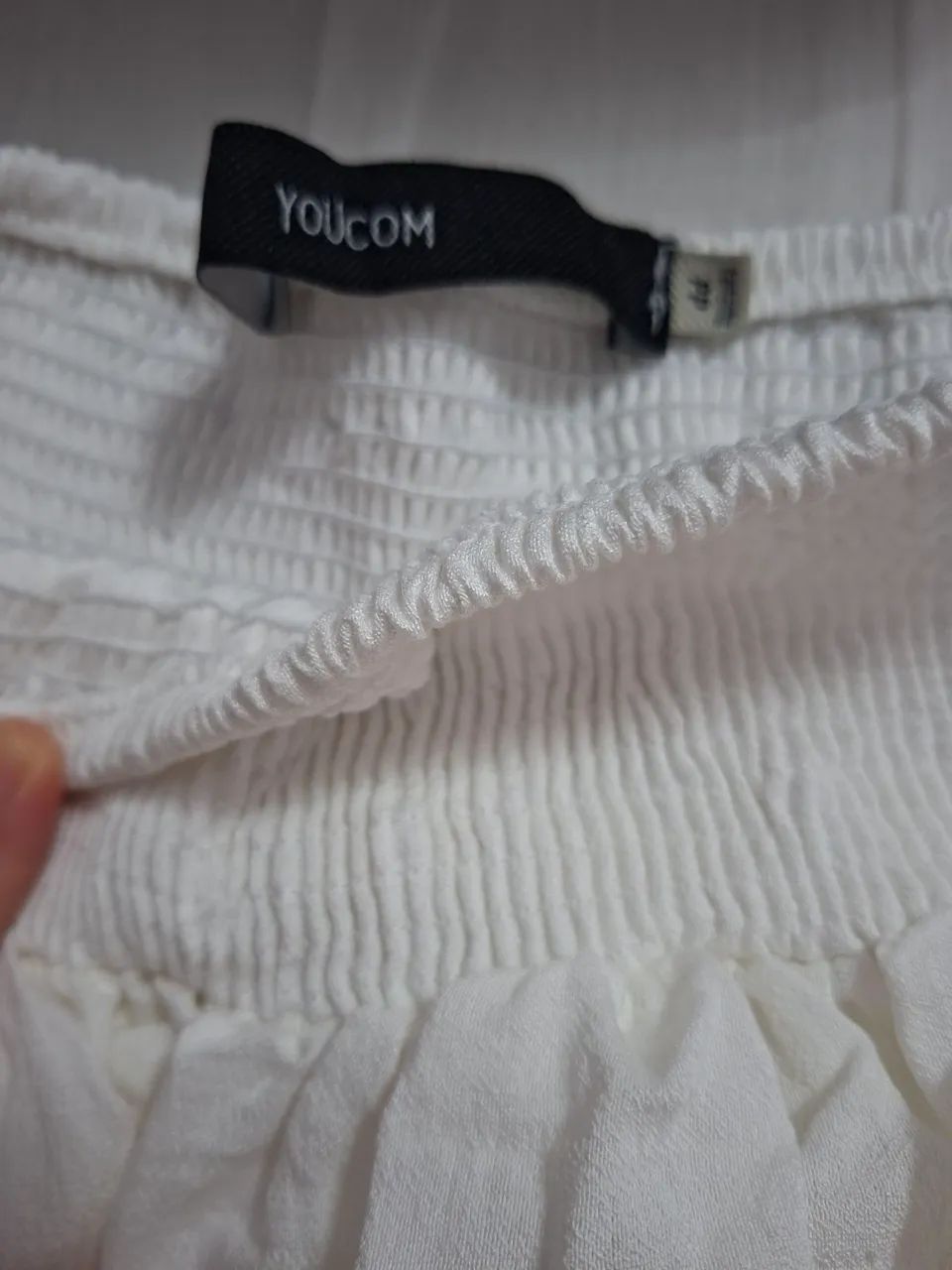 Saia babado off-white YOUCOM - Foto 3