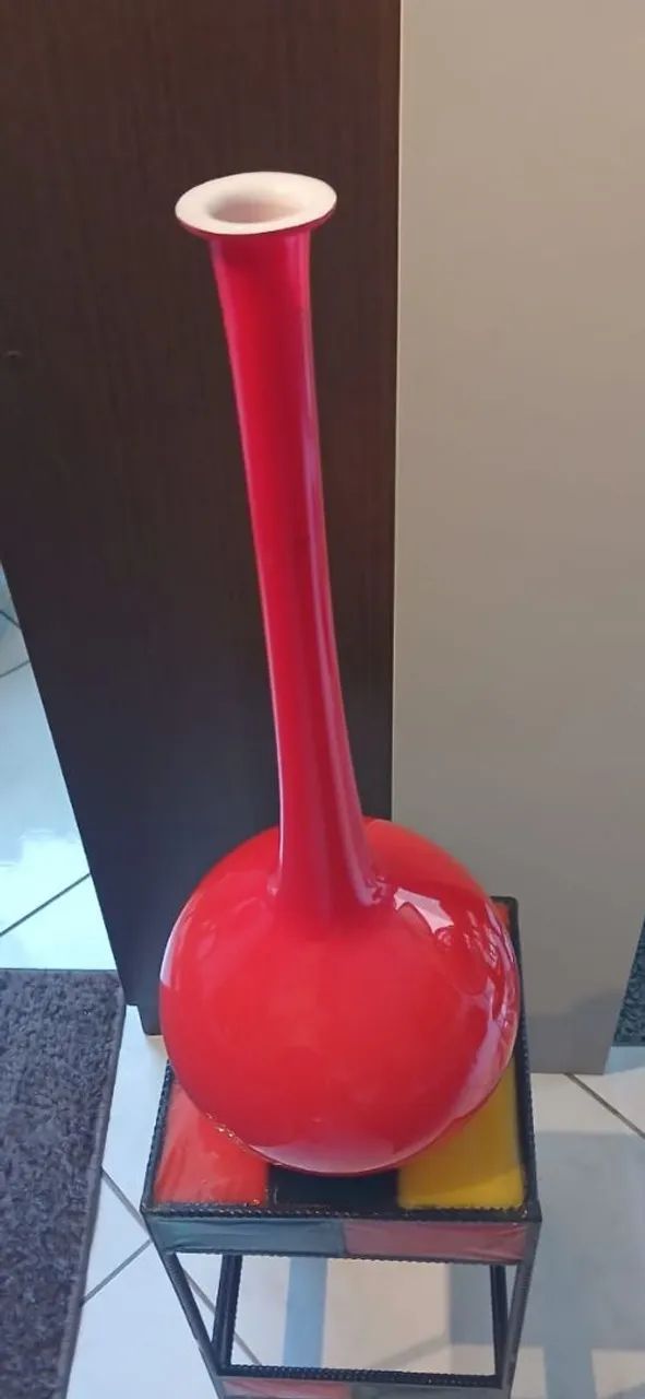 Garrafa murano vermelha - Foto 4