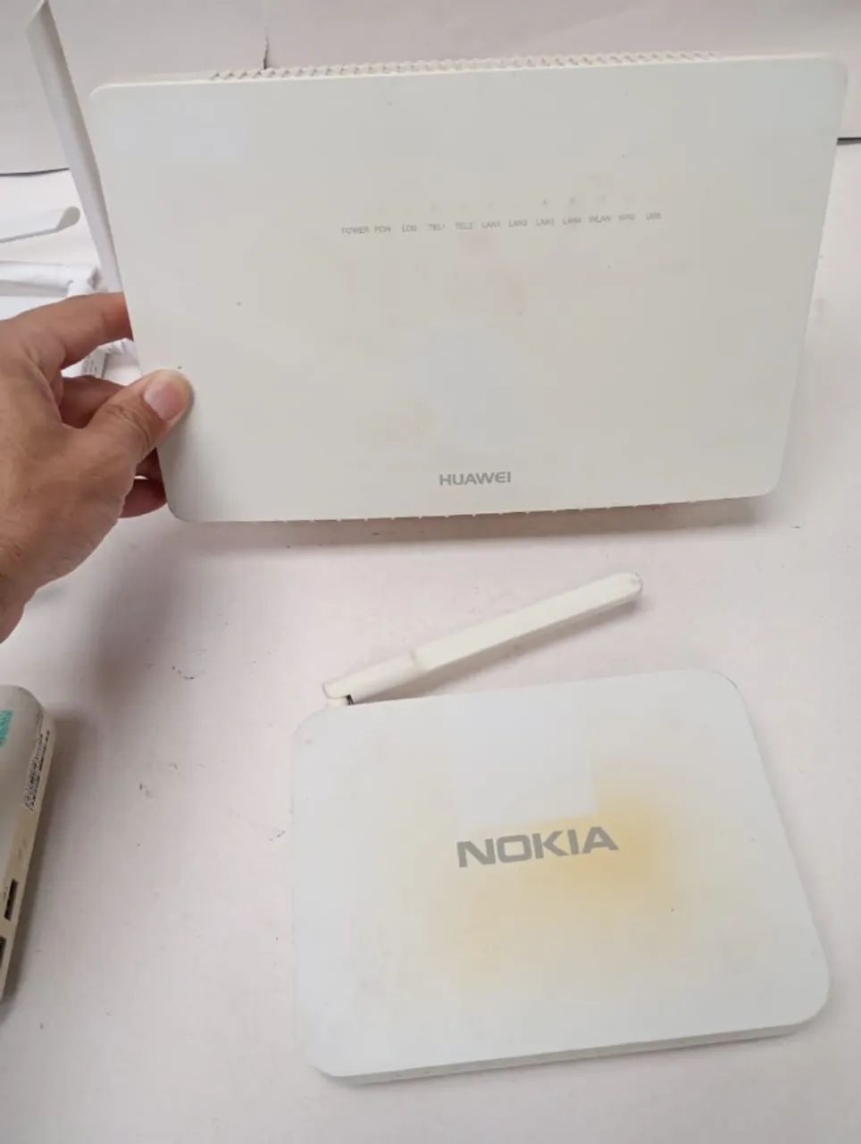 Lote 5 Roteadores Modem Huawei Nokia 2 Placas Rede - Foto 2