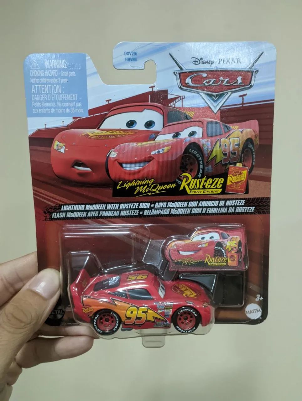 Relâmpago McQueen e Placa Emblema Rusteze