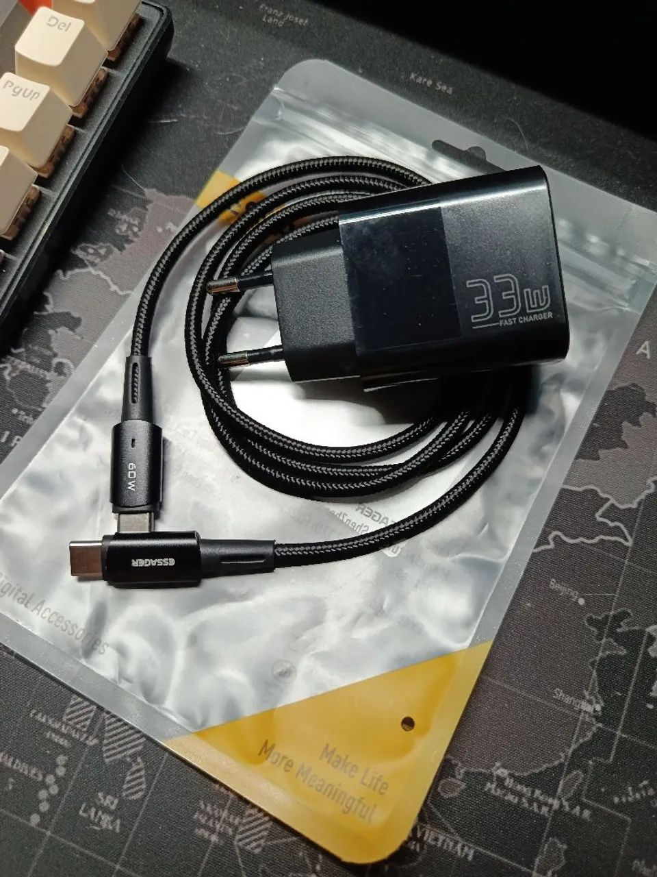 ? carregador Essager Original 33w tipo c 60w turbo / iPhone e Android  - Foto 3