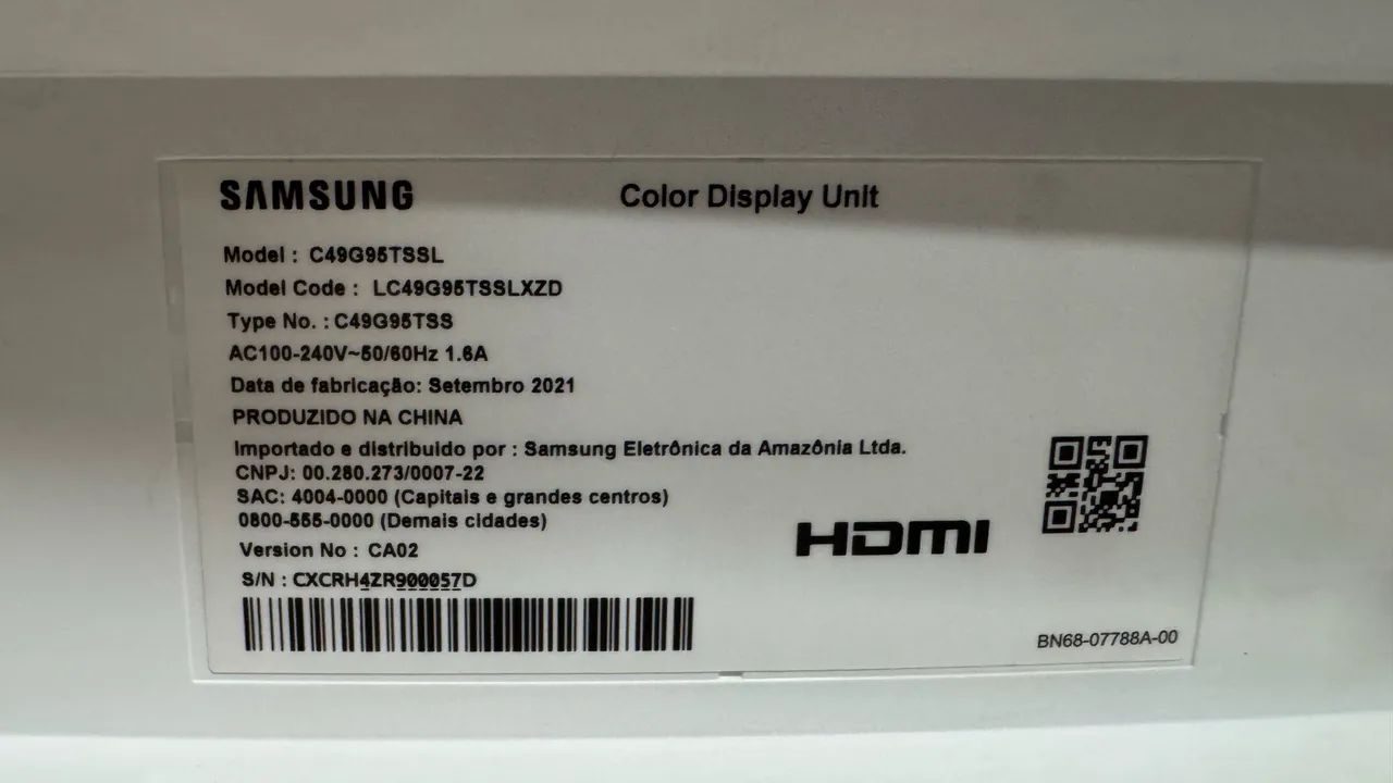 Monitor gamer Samsung Odyssey G9 49" Curvo - Foto 2