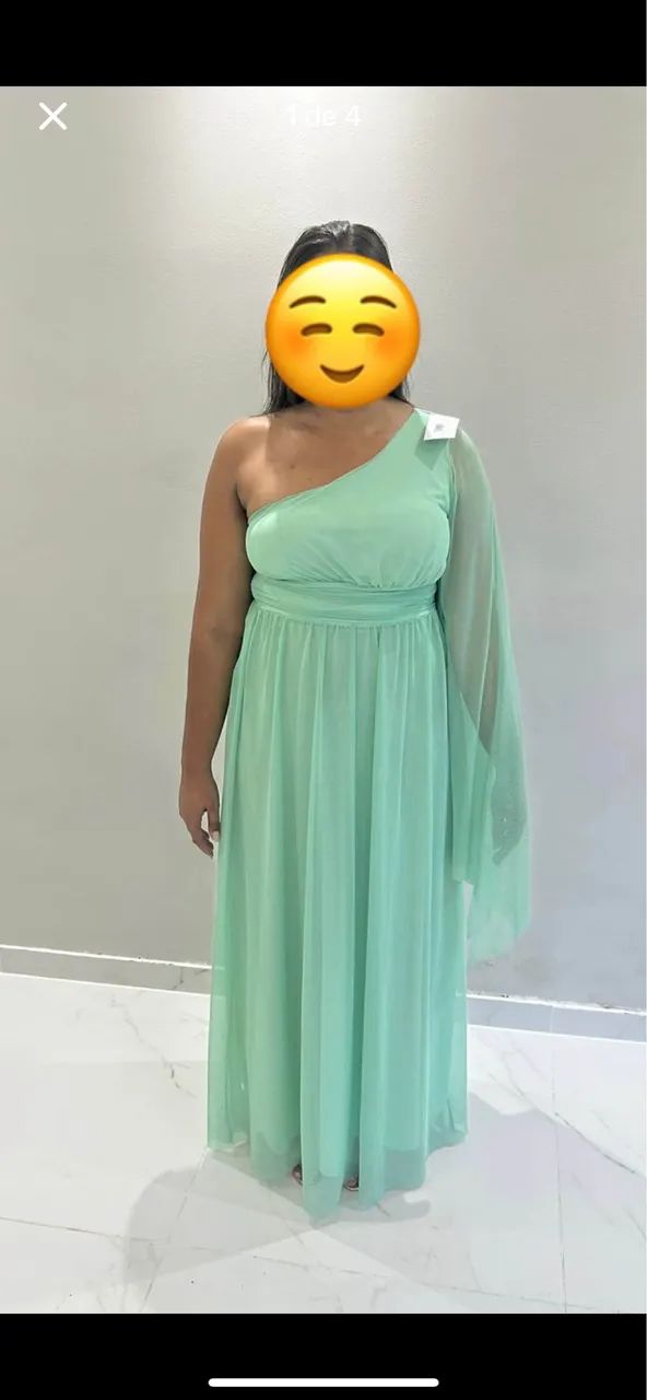Vestido Madrinha - Verde menta